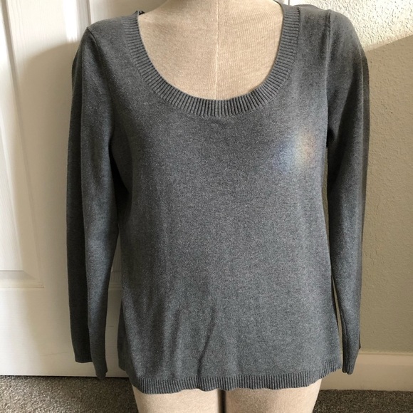 Loft gray sweater woman’s large - Picture 1 of 5